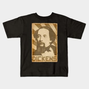 Charles Dickens Retro Propaganda Kids T-Shirt